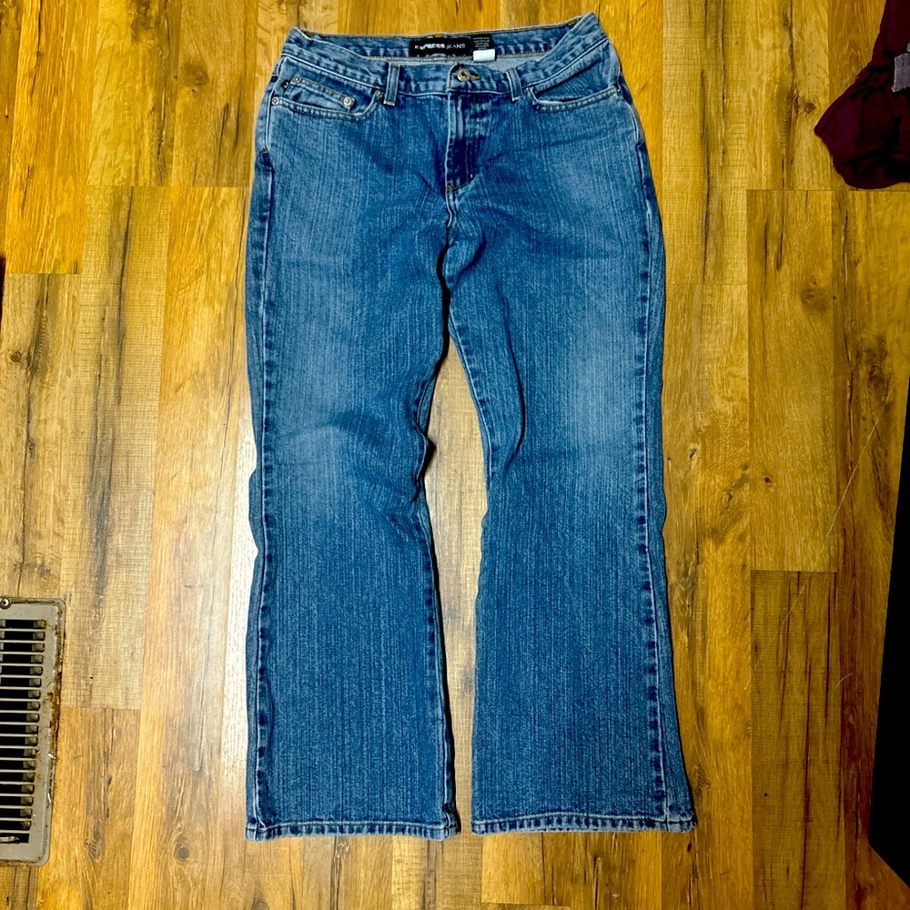 Vintage Express Low Rise Flare Jeans